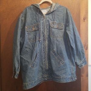 Hooded Jean Jacket